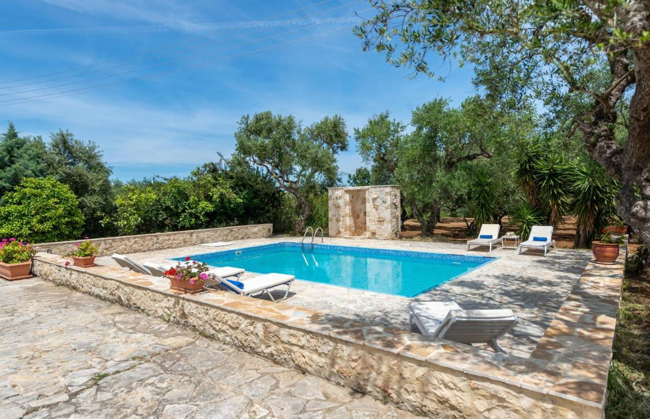 Olivegrove Villa - Nestled In Olive Trees With Private Pool, By Zantewize 트라가키온 외부 사진